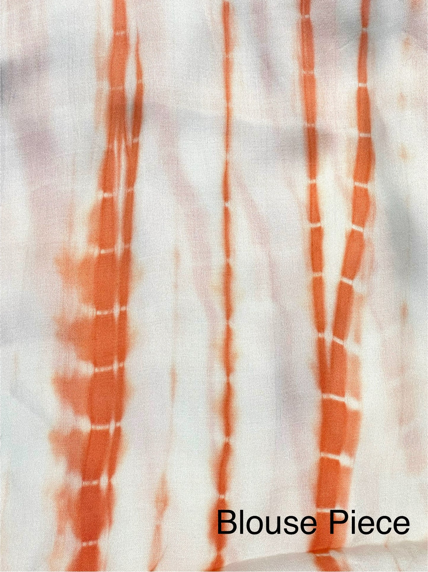 Peach Ombré Cotton Satin Saree