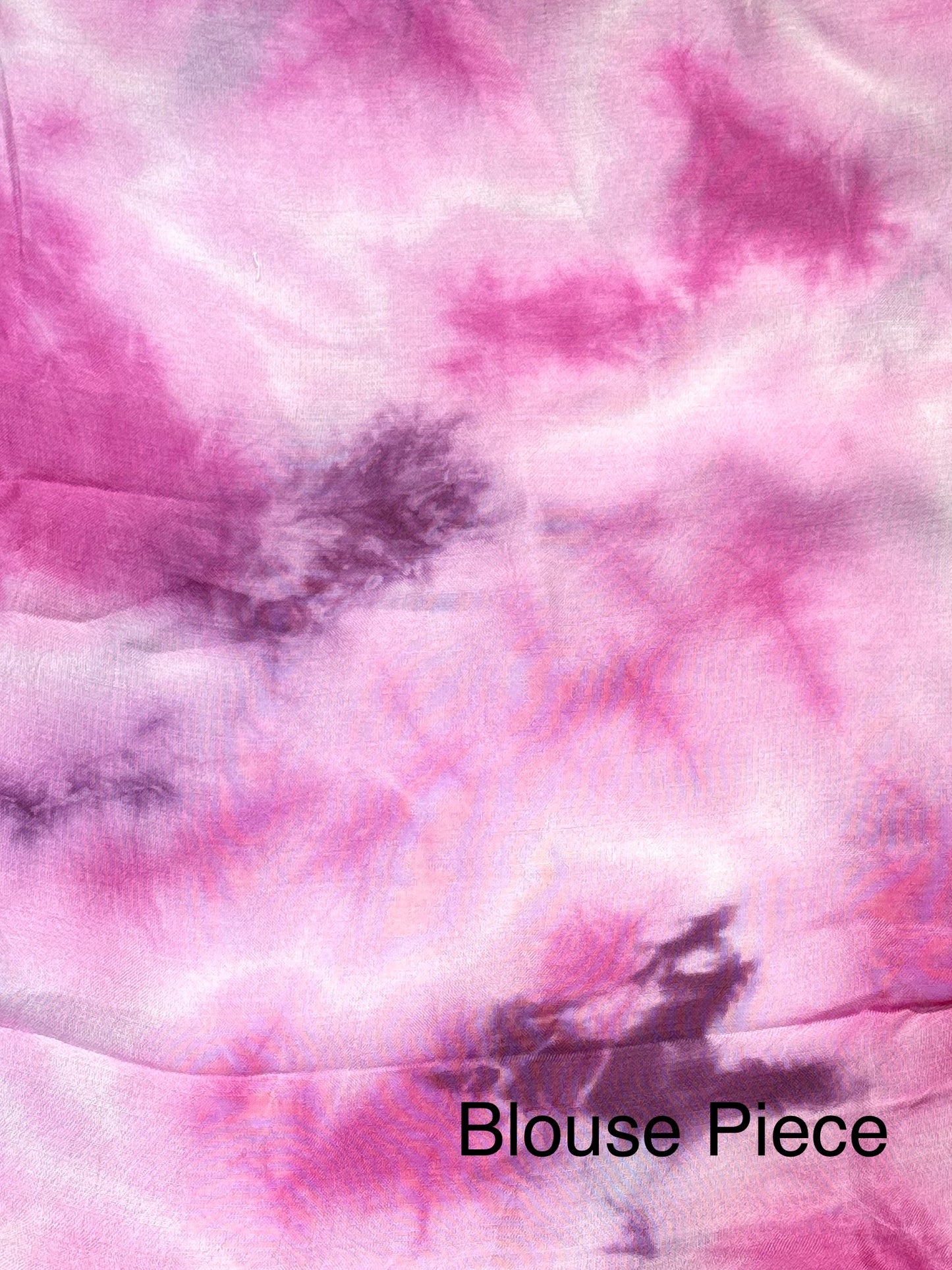 Dark Pink Ombré Cotton Satin Saree