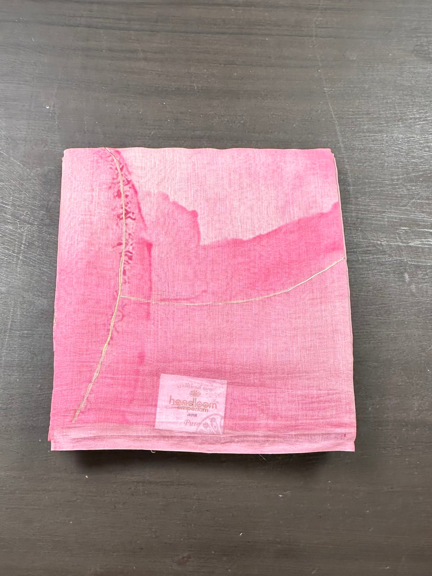 Pink Samudrika Mul Mul Saree