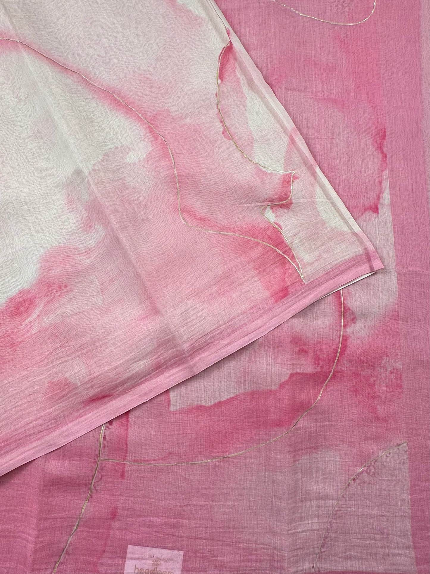 Pink Samudrika Mul Mul Saree
