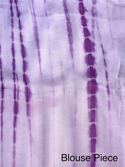Purple Ombré Cotton Satin Saree