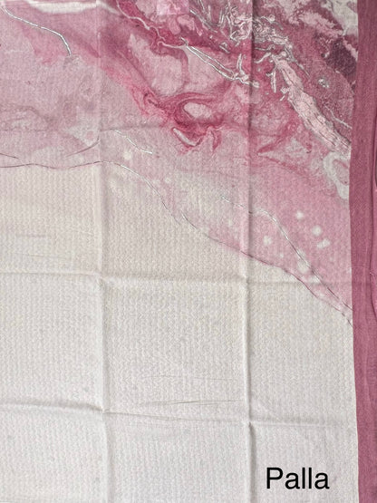Magenta Samudrika Mul Mul Saree